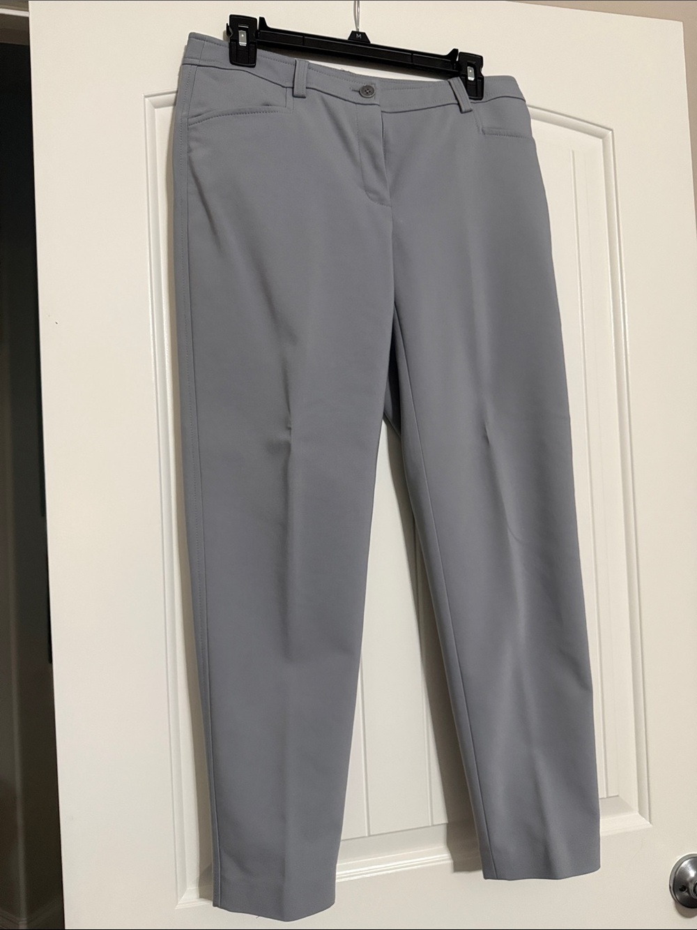 Anne Klein Light Gray Cropped Dress Pants